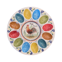 Load image into Gallery viewer, Ceramic Egg Platter: Καλό Πάσχα (free USA shipping included)