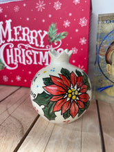 Load image into Gallery viewer, Ceramic Pomegranate with Καλά Χριστούγεννα and Wish (ευχή) (free USA shipping included)