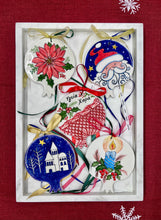 Load image into Gallery viewer, Ceramic Pomegranate Flat Ornament—Multiple design choices (free USA shipping included)