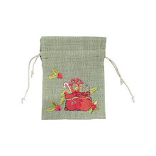 Load image into Gallery viewer, Christmas Embroidered Pouch (free USA shipping included)