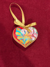 Load image into Gallery viewer, Wooden Painted Heart Ornament Multiple Design Choices—only one of each design