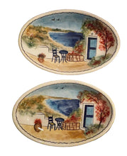 Load image into Gallery viewer, Ceramic Oval Dish: Island Scene
