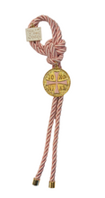 Load image into Gallery viewer, Hanging Medallion Christogram and Charm with Cording (free USA shipping included)