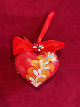 Load image into Gallery viewer, Wooden Painted Heart Ornament Multiple Design Choices—only one of each design