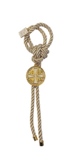 Load image into Gallery viewer, Hanging Medallion Christogram and Charm with Cording (free USA shipping included)