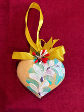 Load image into Gallery viewer, Wooden Painted Heart Ornament Multiple Design Choices—only one of each design