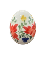 Load image into Gallery viewer, Ceramic Easter Egg: several designs available (free USA shipping included)