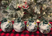 Load image into Gallery viewer, Ceramic Olive Design Pomegranate with Well Wishes—Multiple design choices (free USA shipping included)