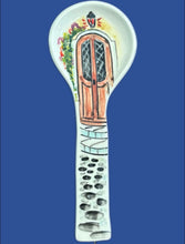 Load image into Gallery viewer, Ceramic Spoon Rest: Greek Island Designs Small