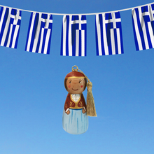 Load image into Gallery viewer, Hand-painted Wooden Figurine: Amalia (free USA shipping included)