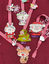 Load image into Gallery viewer, Ceramic Christmas Ornament—Multiple design choices (free USA shipping included)