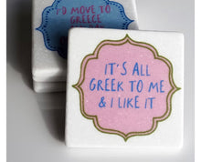 Load image into Gallery viewer, Greek Marble Coaster-2 designs