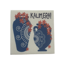 Load image into Gallery viewer, Greek Marble Trivet—Multiple design choices (free USA shipping included)