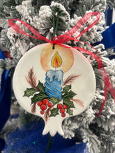 Load image into Gallery viewer, Ceramic Pomegranate Flat Ornament—Multiple design choices (free USA shipping included)