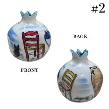 Load image into Gallery viewer, Ceramic Pomegranate: Greek Island (free USA shipping included)