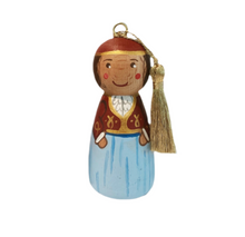 Load image into Gallery viewer, Hand-painted Wooden Figurine: Amalia (free USA shipping included)