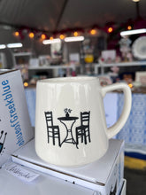 Load image into Gallery viewer, Ceramic Table and Chairs Etched Mug (free USA shipping included)