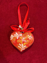Load image into Gallery viewer, Wooden Painted Heart Ornament Multiple Design Choices—only one of each design