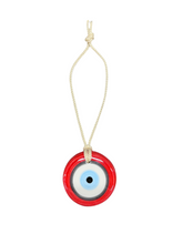 Load image into Gallery viewer, Ceramic Glazed Eye with Cording—Multiple color choices (free USA shipping included)