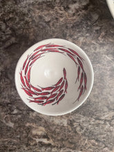 Load image into Gallery viewer, Ceramic Tapered Fish and Lines Bowl—Multiple choices (free USA shipping included)