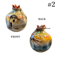 Load image into Gallery viewer, Ceramic Pomegranate: Greek Island—only one left (free USA shipping included)