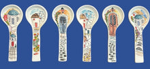 Load image into Gallery viewer, Ceramic Spoon Rest: Greek Island Designs Small