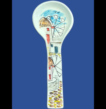 Load image into Gallery viewer, Ceramic Spoon Rest: Greek Island Designs Small