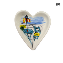 Load image into Gallery viewer, Ceramic Heart Trinket Dish (free USA shipping)