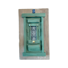 Load image into Gallery viewer, Handmade “Tiny” Wooden Greek Door-multiple color choices  (free USA shipping included)