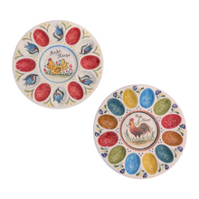 Load image into Gallery viewer, Ceramic Egg Platter: Καλό Πάσχα (free USA shipping included)