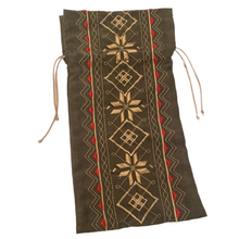 Load image into Gallery viewer, Embroidered Velvet Bottle Bag (free USA shipping included)2 color choices