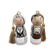 Load image into Gallery viewer, Hand-painted Wooden Figurine: Arcadian Man (free USA shipping included)