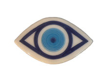 Load image into Gallery viewer, Ceramic Hand Painted Evil Eye Magnet - two designs (free USA shipping included)
