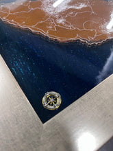 Load image into Gallery viewer, Handmade Glass Island Cutout Art with Frame: Rhodes/Ρόδος (free USA shipping included)