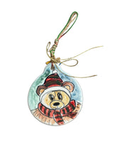 Load image into Gallery viewer, Ceramic Round Christmas Ornament—Multiple design and size choices