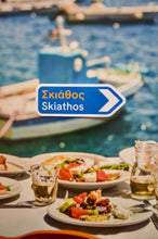 Load image into Gallery viewer, Greek Road Sign Waterproof Sticker by Kouverta (free USA shipping included)