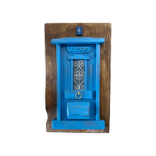 Load image into Gallery viewer, Handmade “Tiny” Wooden Greek Door-multiple color choices  (free USA shipping included)