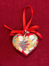 Load image into Gallery viewer, Wooden Painted Heart Ornament Multiple Design Choices—only one of each design