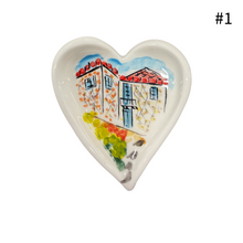 Load image into Gallery viewer, Ceramic Heart Trinket Dish (free USA shipping)