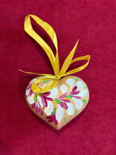 Load image into Gallery viewer, Wooden Painted Heart Ornament Multiple Design Choices—only one of each design