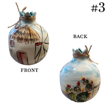 Load image into Gallery viewer, Ceramic Pomegranate: Greek Island—only one left (free USA shipping included)