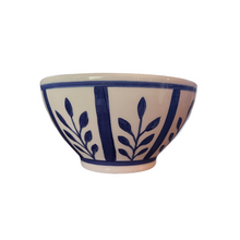 Load image into Gallery viewer, Ceramic Blue Olive Branch Bowl
