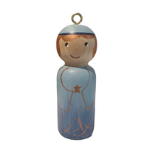 Load image into Gallery viewer, Hand-painted Wooden Figurine: Boy Angel (free USA shipping included)