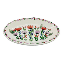 Load image into Gallery viewer, Ceramic Poppies Oval Platter (free USA shipping included)