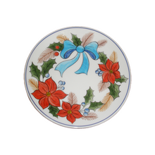 Load image into Gallery viewer, Ceramic Round Christmas Platter (free USA shipping included)
