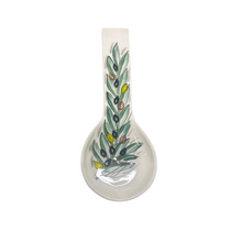 Load image into Gallery viewer, Ceramic Spoon Rest: Olives (free USA shipping included)