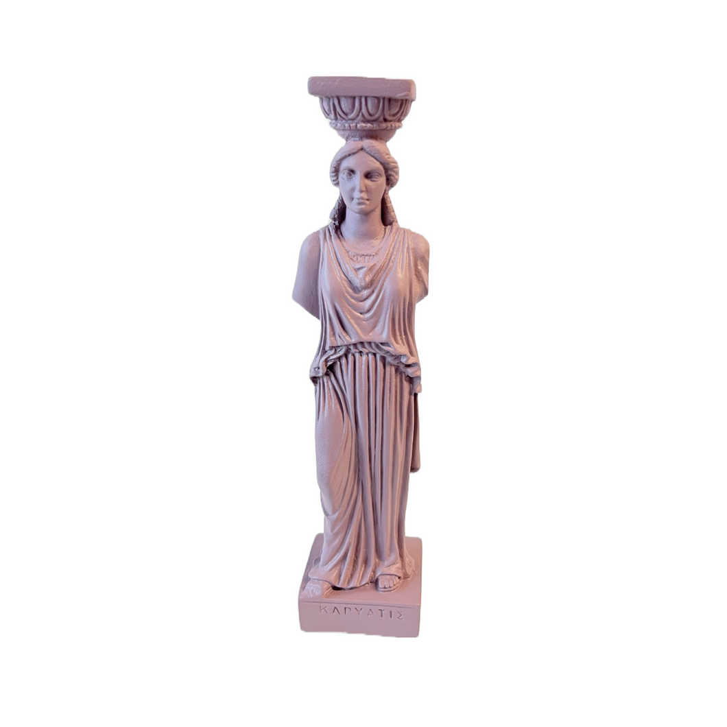 Alabaster Caryatid Statuette (free USA shipping included)
