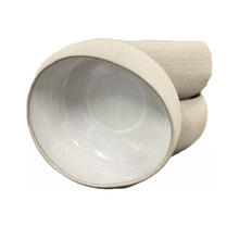 Load image into Gallery viewer, Ceramic Stoneware White Glazed Bowl (free USA shipping included)