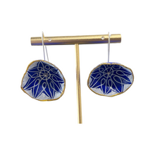 Load image into Gallery viewer, Papier Mache “Alkistis” Earrings (free USA shipping included)
