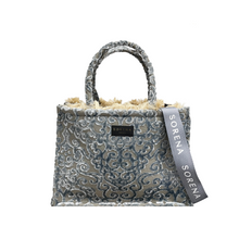 Load image into Gallery viewer, Sorena Handmade “Eleonora” Large Tote Bag (free USA shipping included)